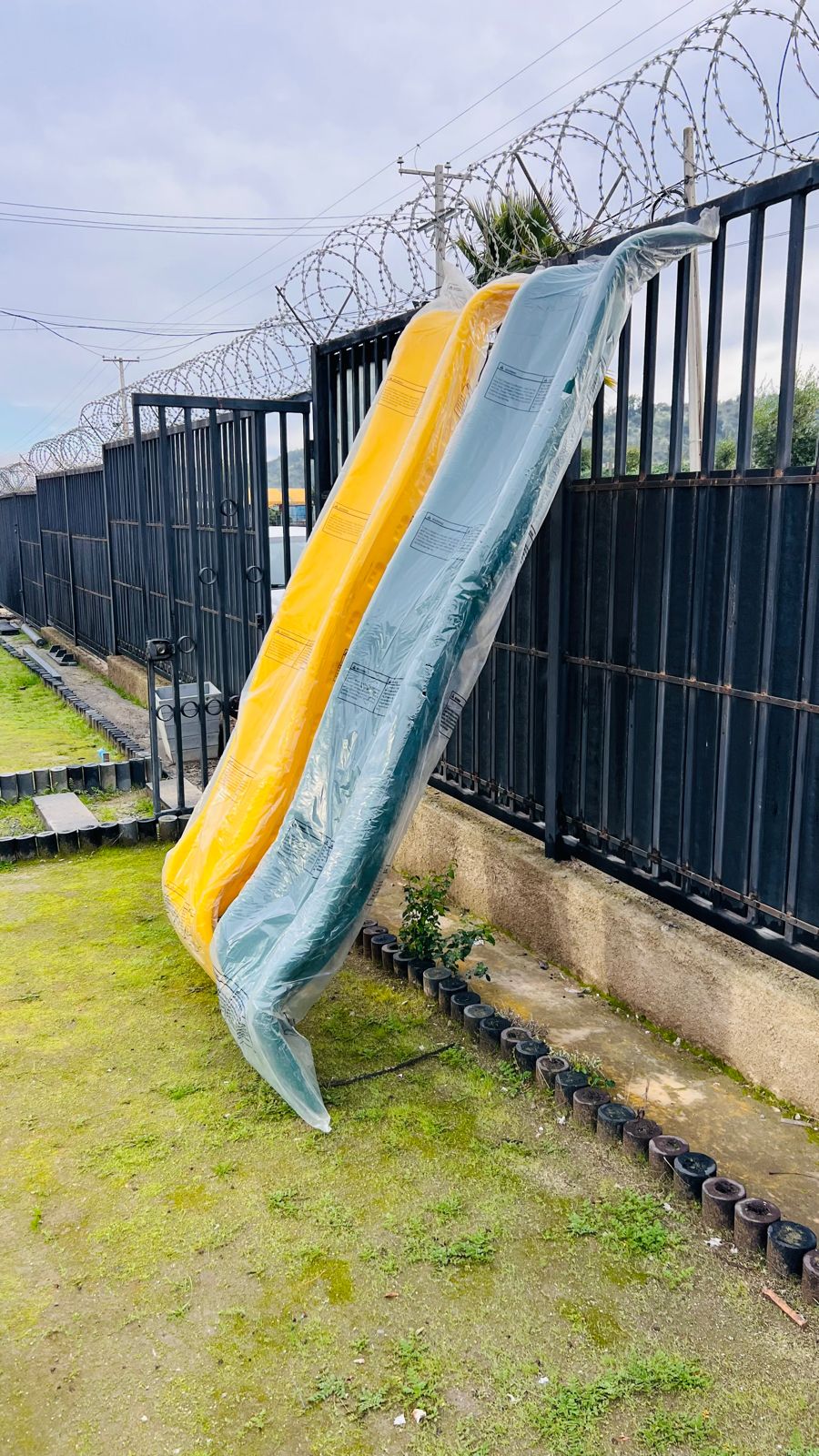 Tobogan Ondas Para Niños - Amarillo y Verde