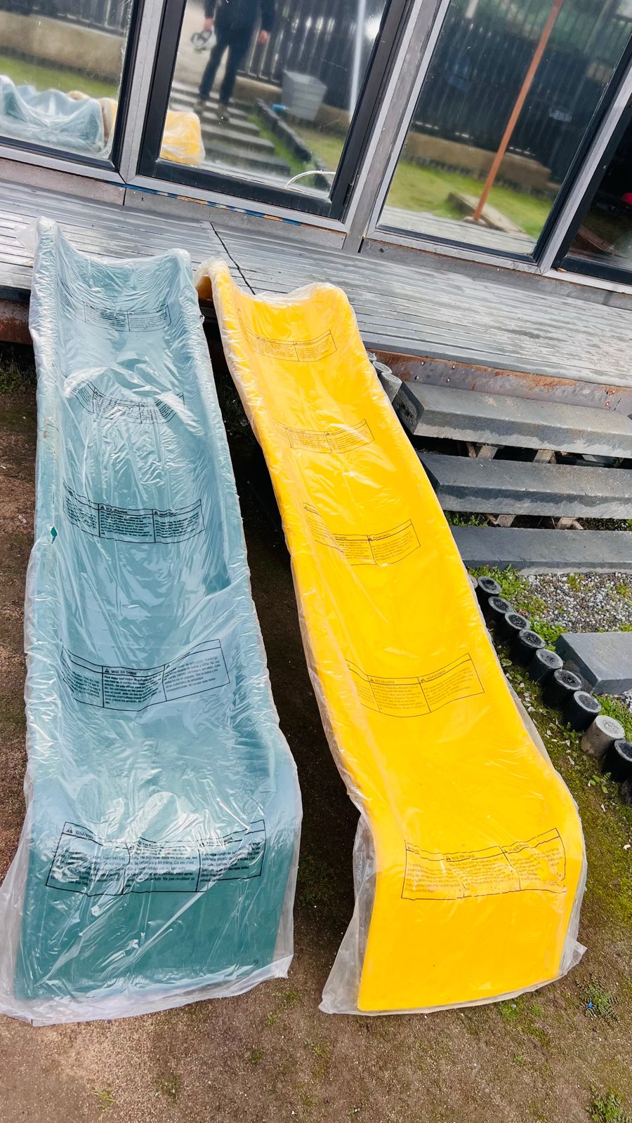 Tobogan Ondas Para Niños - Amarillo y Verde